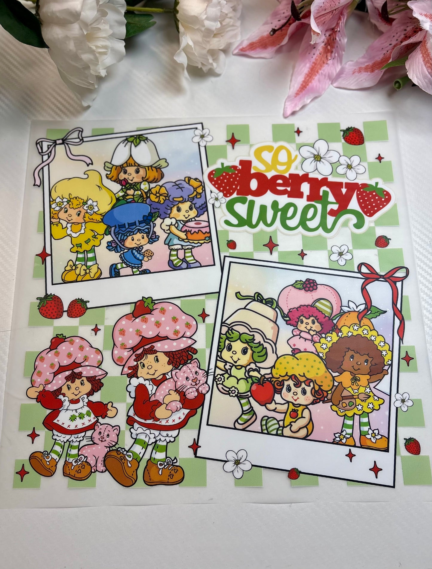 Strawberry & Friends 11 inch DTF Print