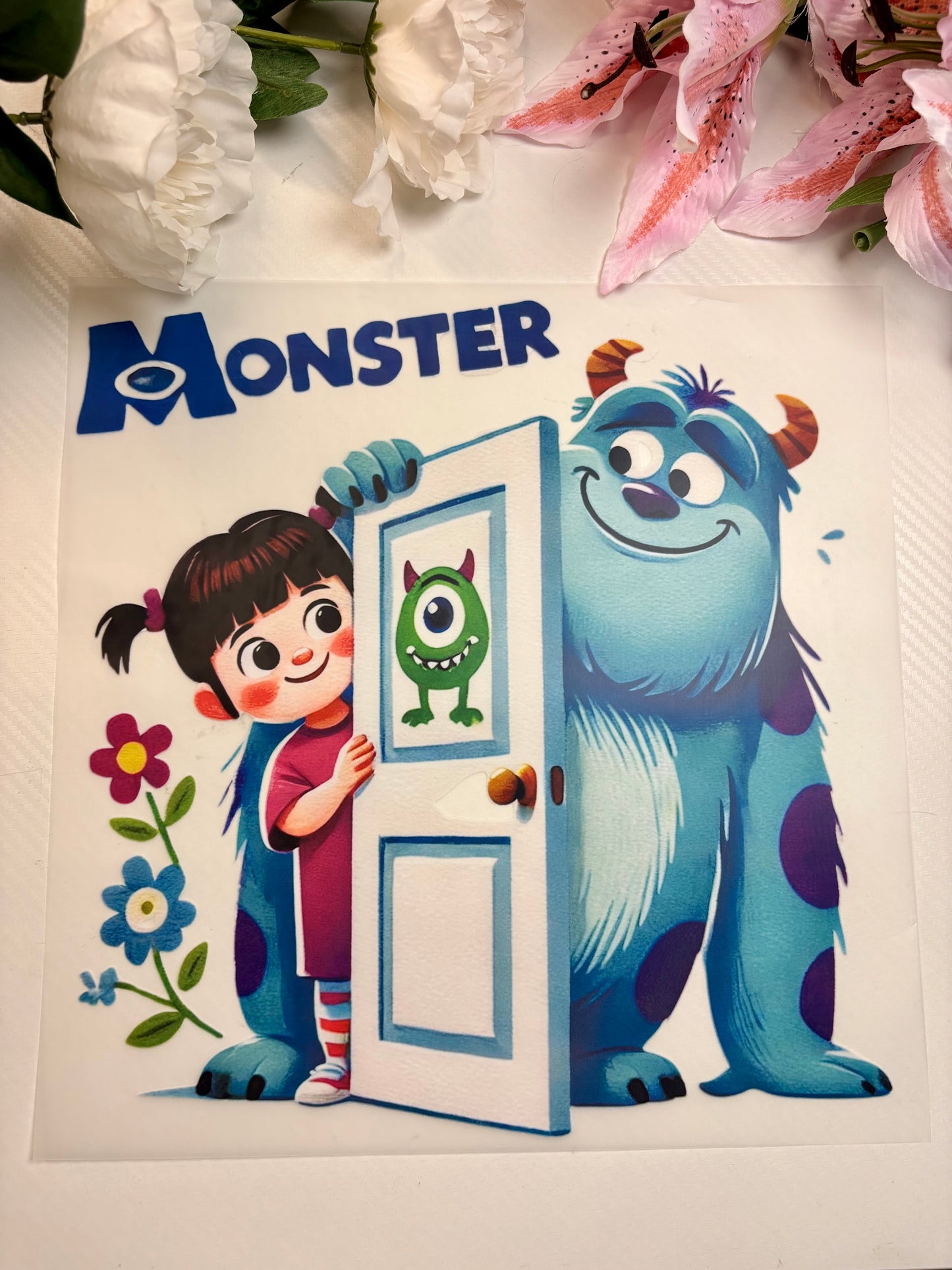 Monsters Inc 11 inch DTF Print