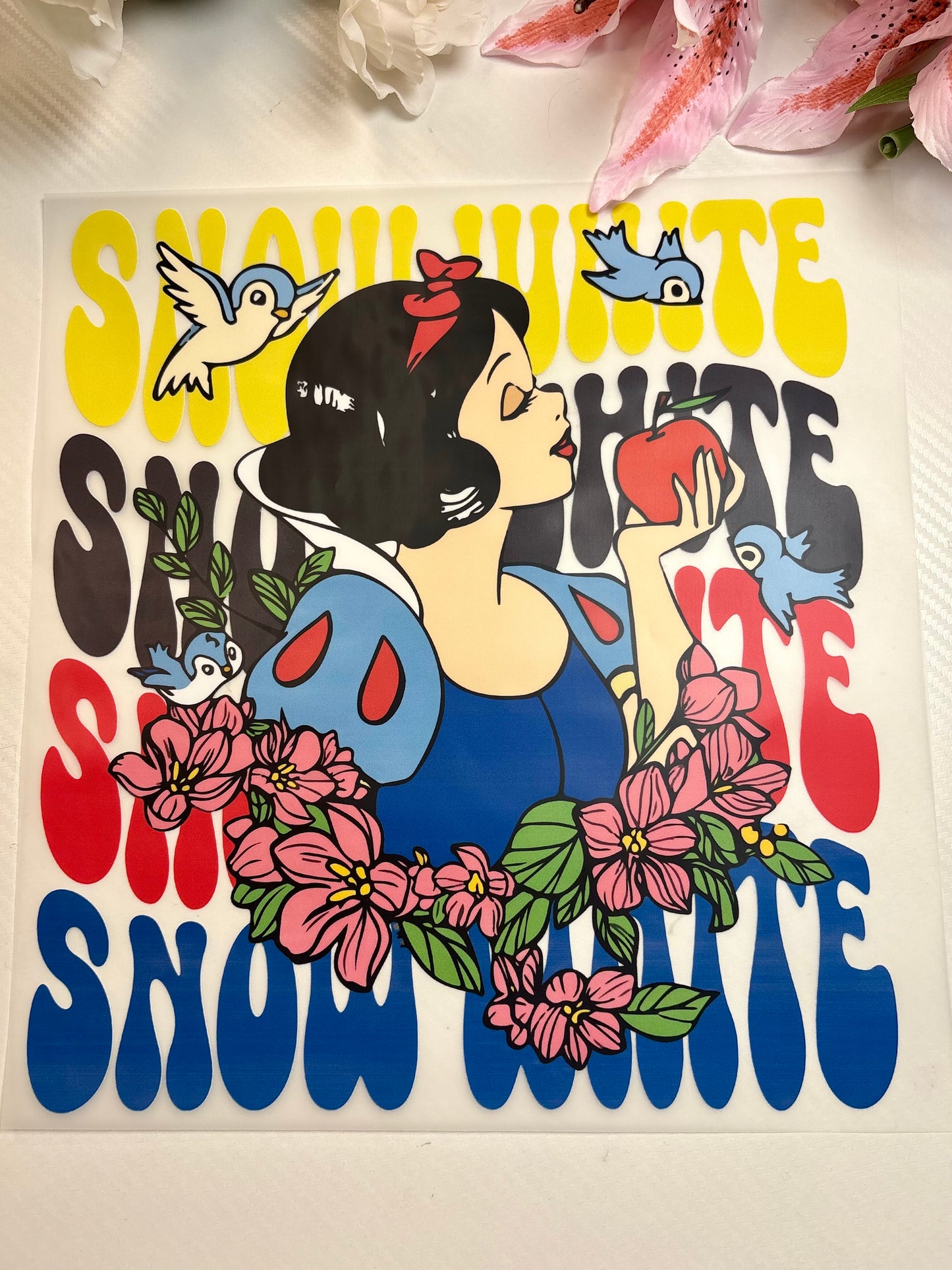 Snow White 11 inch DTF Print