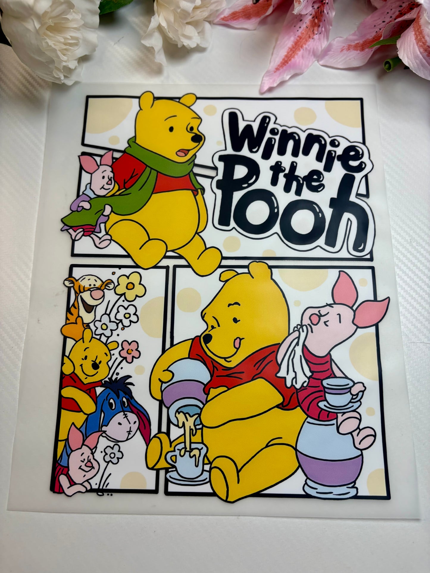 Winnie the Pooh 11 inch DTF Print