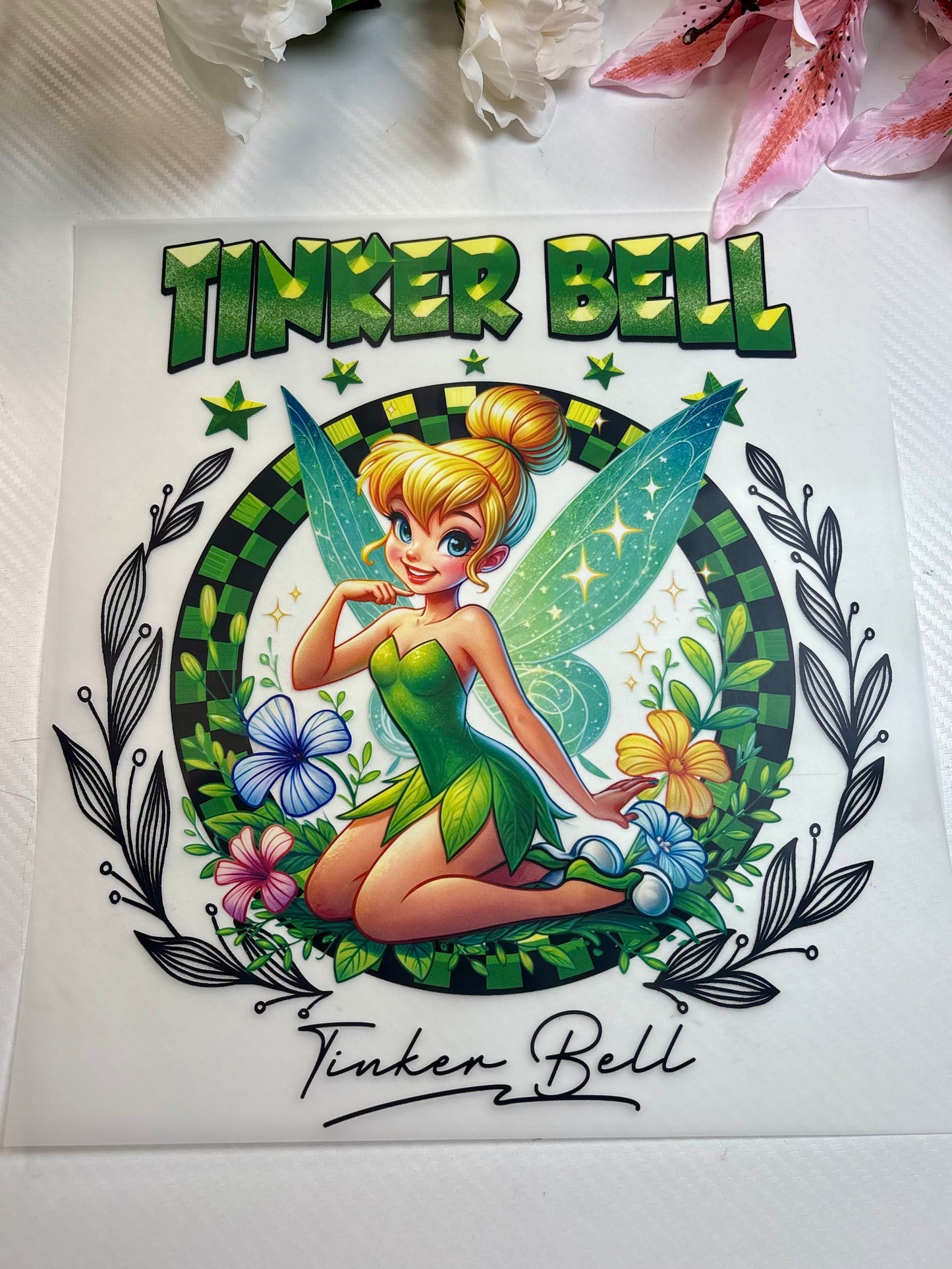 Tinker Bell 11 inch DTF Print