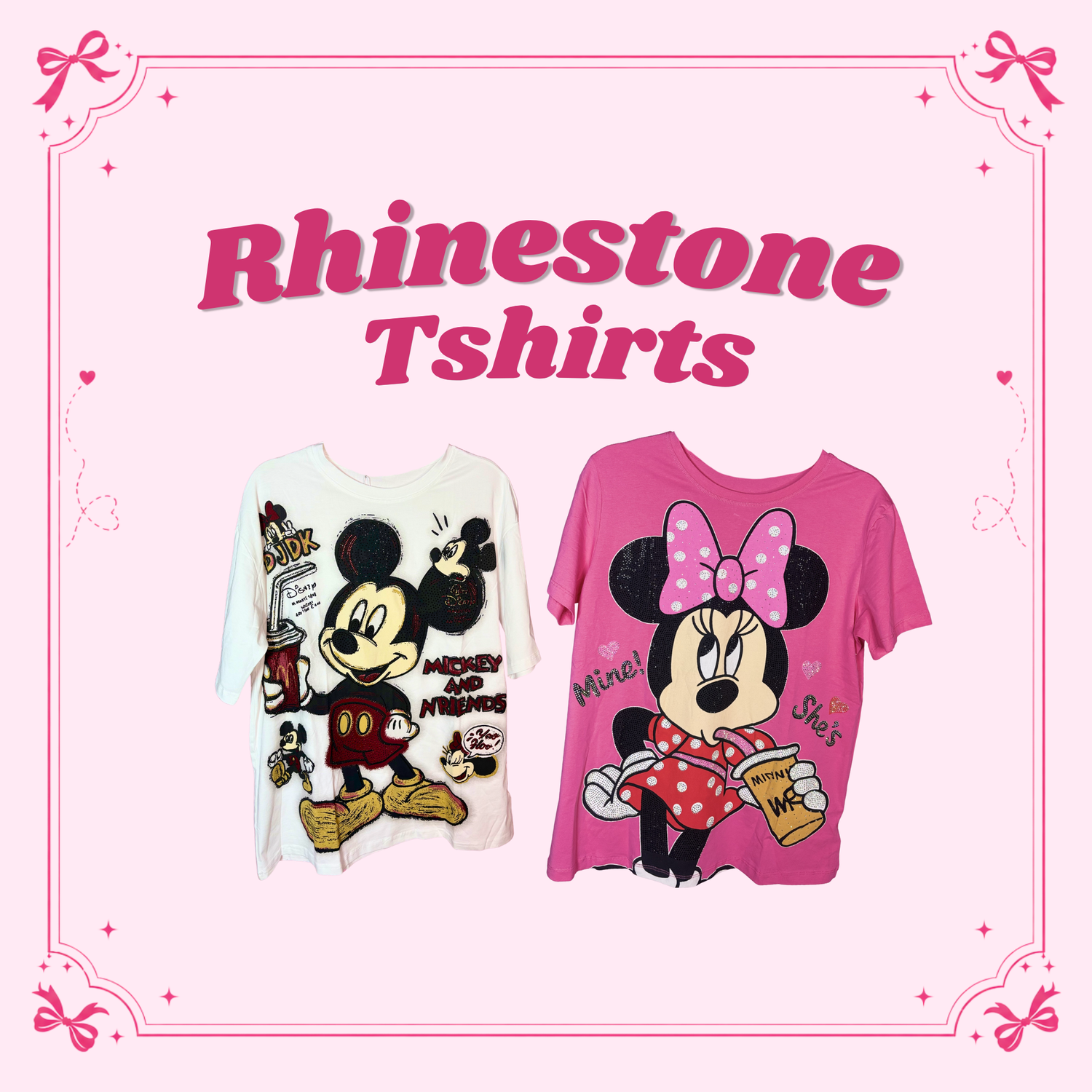 Shop Cartoon Inspired Bling / Camisas Con Piedritas