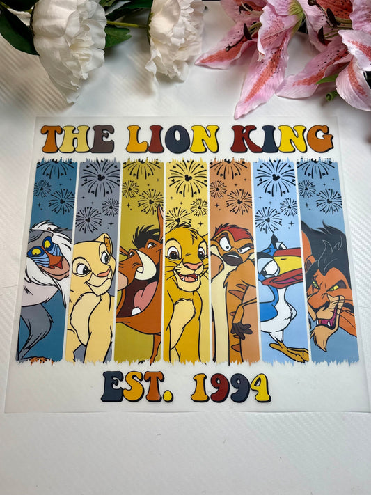 Lion King 11 inch DTF Print