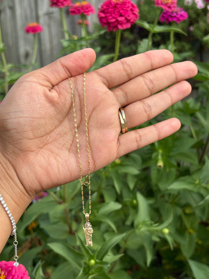 San Judas Tadeo 16” Necklace (14k Gold)