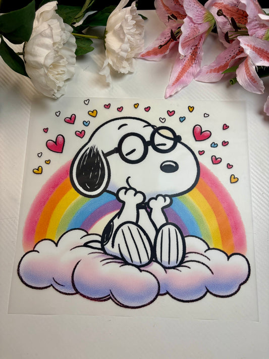 Snoopy Cloud 11 inch DTF Print