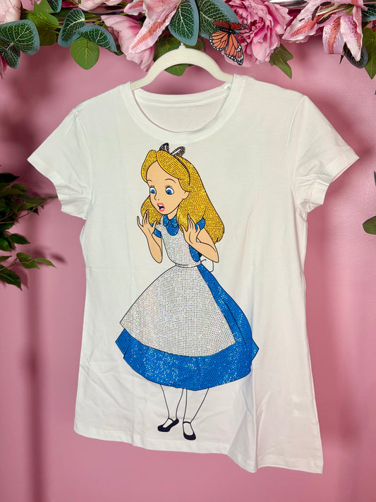 Alice Inspired Rhinestone T-shirt