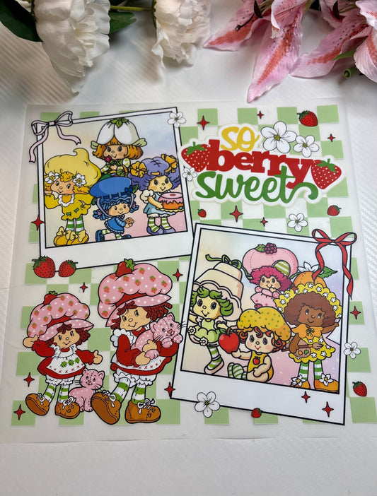 Strawberry & Friends 11 inch DTF Print