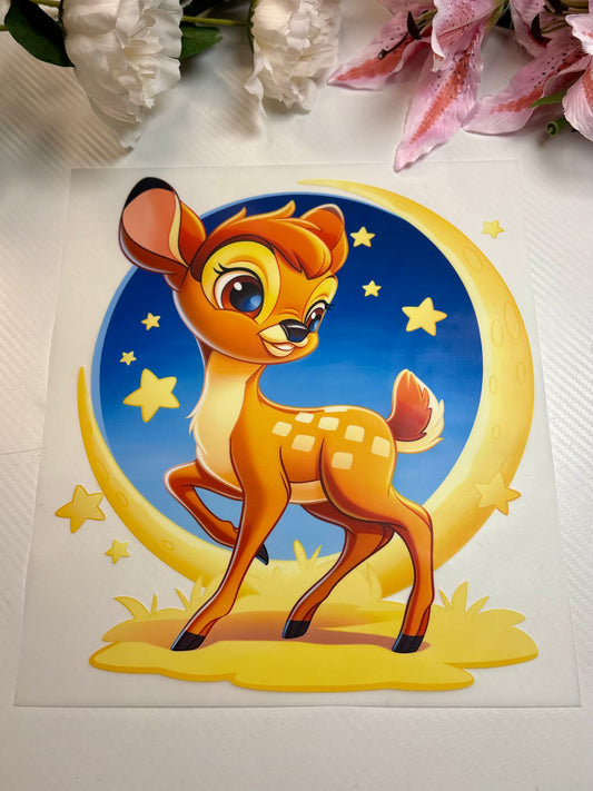Bambi The Deer 11 inch DTF Print