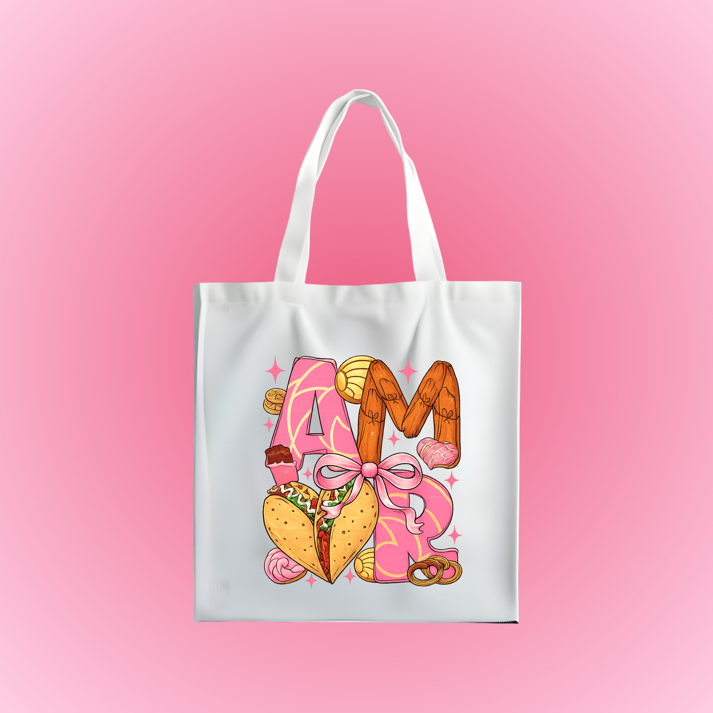 AMOR Comida Inspo Tote Bag