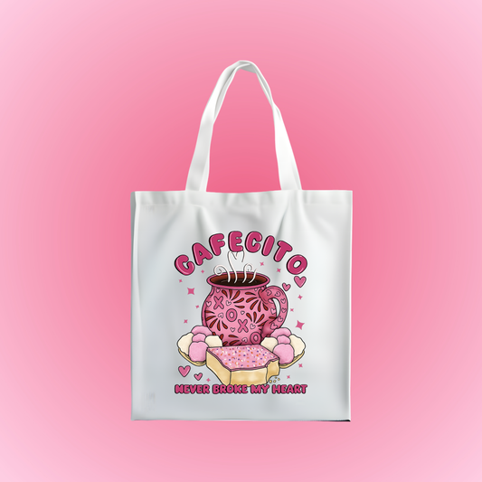 Cafecito Never Broke My Heart Tote Bag